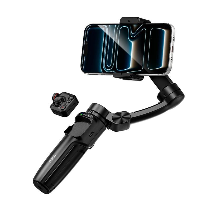Стедікам трехосьовий стабілізатор Hoco K91 Three-axis intelligent gimbal app tripod Black (7de7a545)