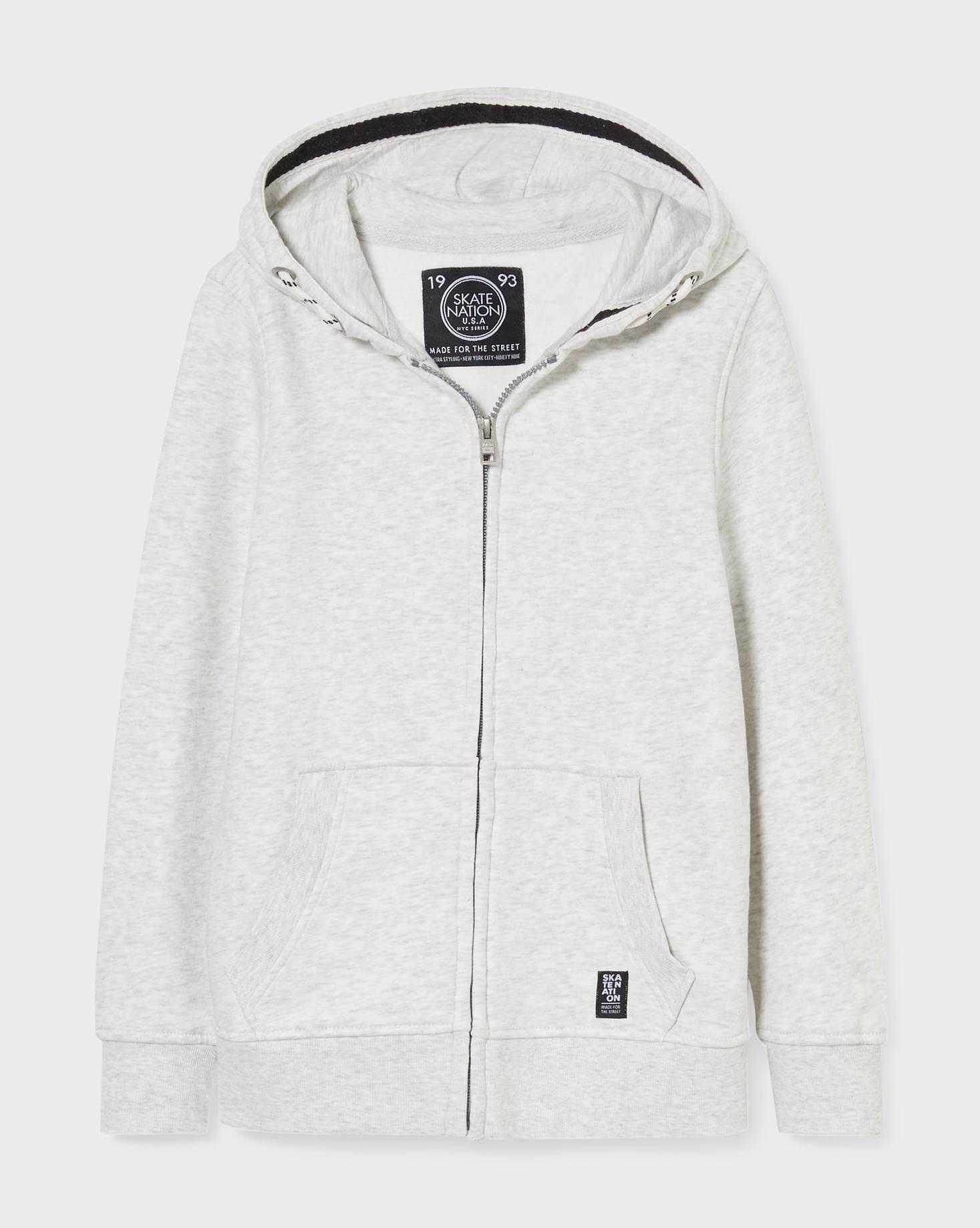 Толстовка для мальчика C&A на молнии размер 158-164 см Светло-серый (2138559)