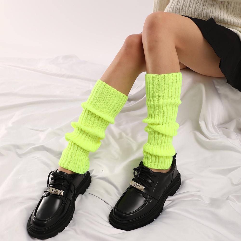 Гетры до колена в рубчик 40 см Кислотно-неоновый (55160) - фото 2 Гетры до колена в рубчик 40 см Кислотно-неоновый (55160) - фото 2