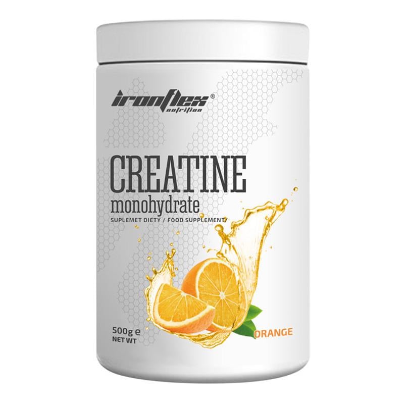 Креатин моногидрат IronFlex Creatine Monohydrate Апельсин 500 г 10960-01)