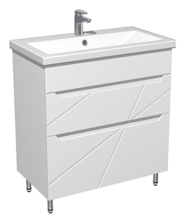 Тумба для ванной комнаты комодная с умывальником Космо 70 см Белый (30632064) Тумба для ванной комнаты комодная с умывальником Космо 70 см Белый (30632064)