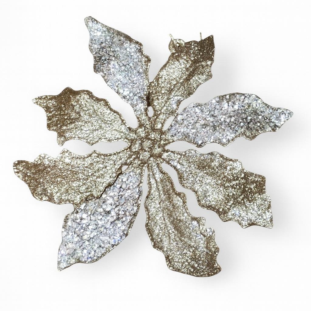 Фигурка-подвеска новогодняя Flower 14 см (R33909) - фото 1 Фигурка-подвеска новогодняя Flower 14 см (R33909) - фото 1