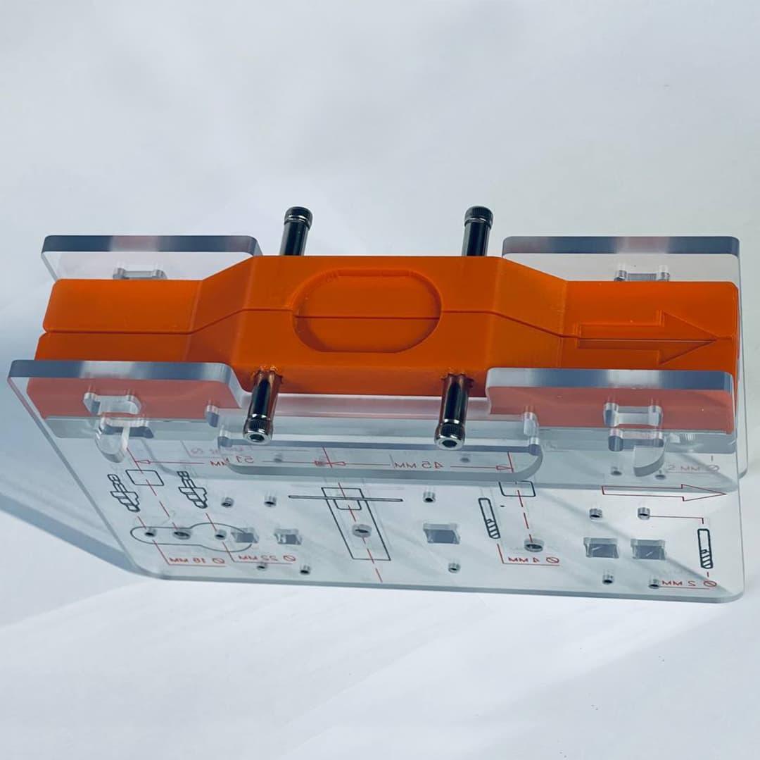 Шаблон розмітки та встановлення дверних ручок MasterFOX (dp-33) - фото 3 Шаблон розмітки та встановлення дверних ручок MasterFOX (dp-33) - фото 3