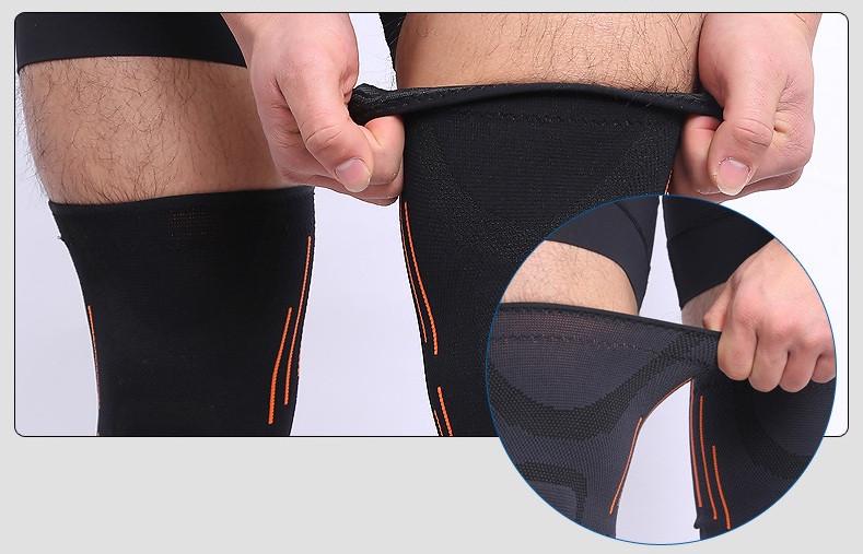 Наколінник Aolikes еластичний фіксатор суглоба 2 шт. М Чорний (01294) - фото 5 Наколінник Aolikes еластичний фіксатор суглоба 2 шт. М Чорний (01294) - фото 5