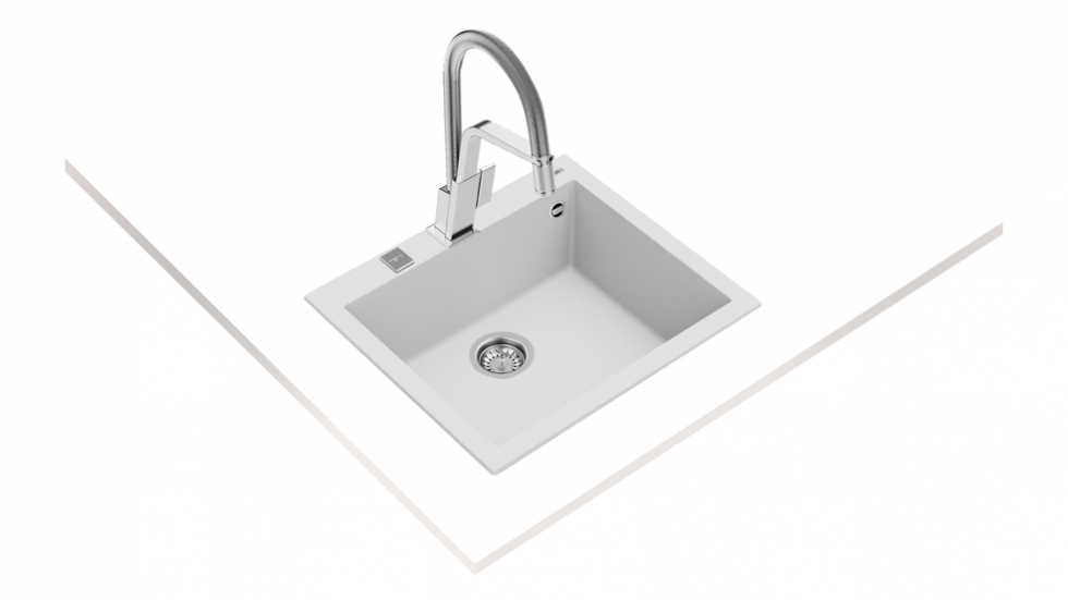 Мийка кухонна Teka FORSQUARE 50.40 TG 115230009 Ультрабілий (36883) - фото 2