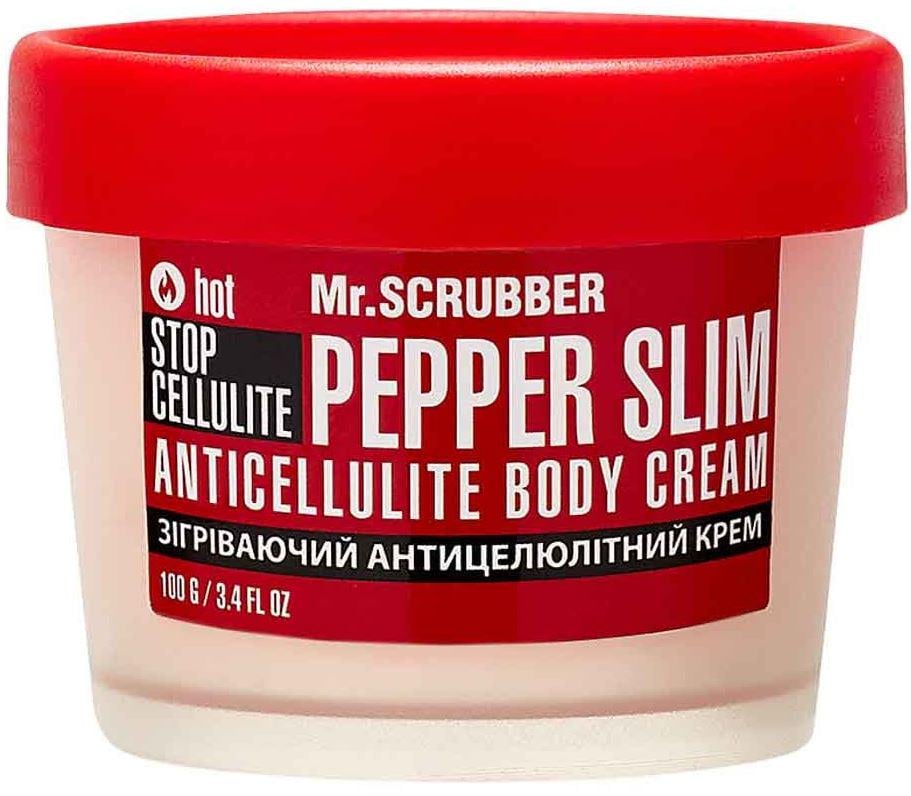 Крем для тіла антицелюлітний Mr.SCRUBBER Stop Cellulite Pepper Slim зігрівальний 100 мл (15472)