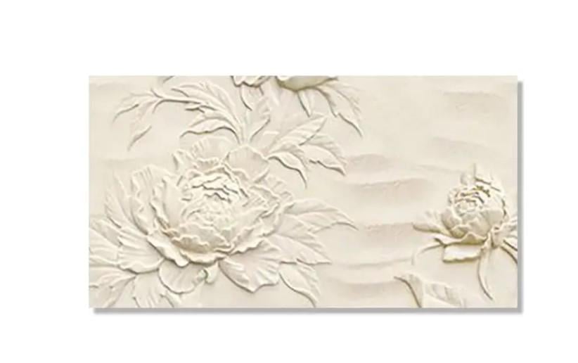 Наклейка на стіл Zatarga Flowers beige вінілова 650х1200 мм (io4567) - фото 3