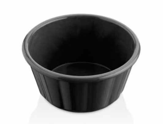 Рамекин для соуса-джема круглый из поликарбоната Gastroplast Ø 85 мм Черный (GS-08/B)