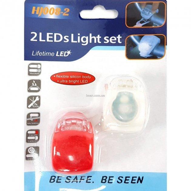 Мигалки LED для велосипеда CR2032 2 батарейки 2 шт. 11х3 см (VL97735) - фото 4 Мигалки LED для велосипеда CR2032 2 батарейки 2 шт. 11х3 см (VL97735) - фото 4