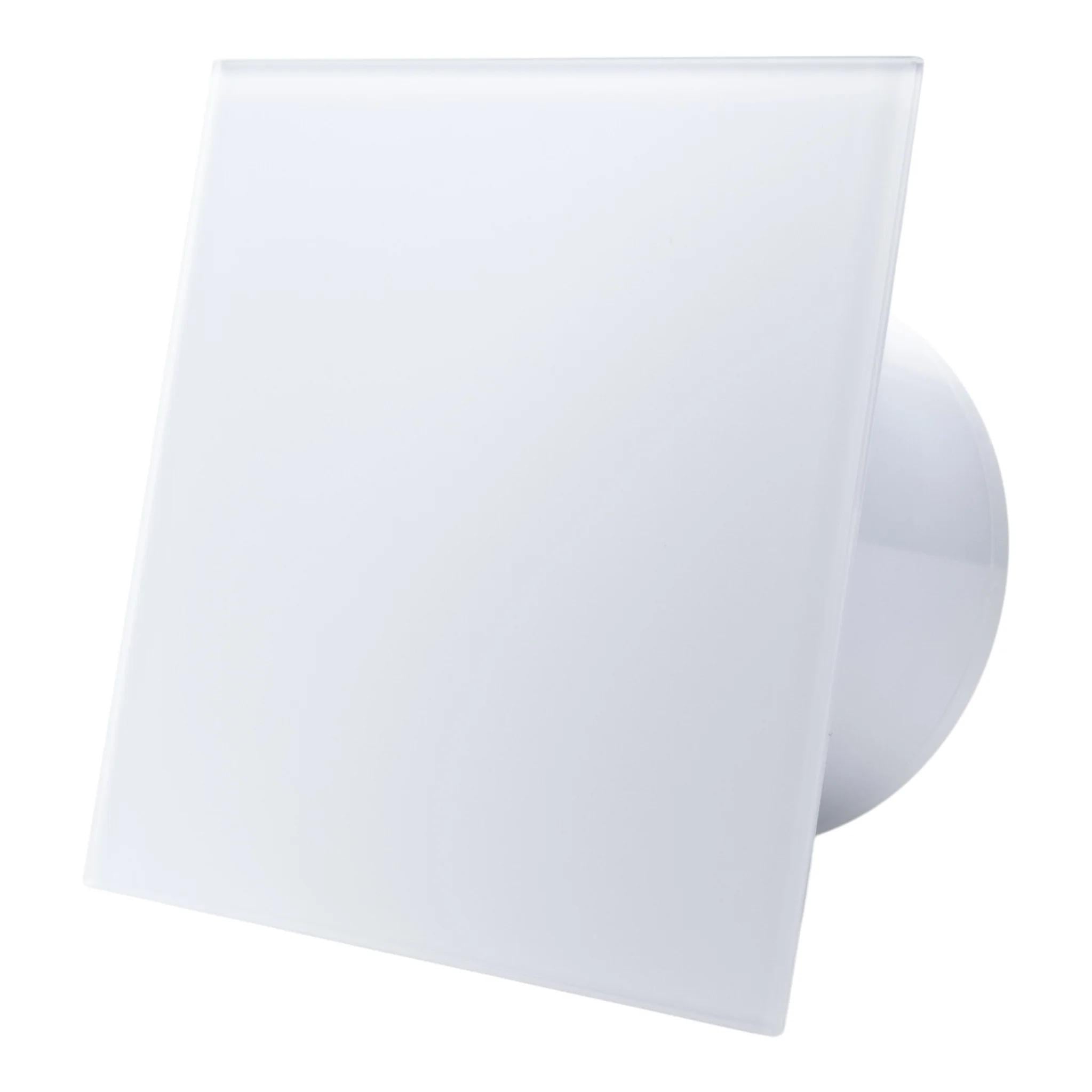 Вытяжной вентилятор для ванной комнаты Ecovent DECORA SMART Ø100 Super Silent 93 м3/ч Белый стеклянный глянцевый (DecoraS100GLWH)