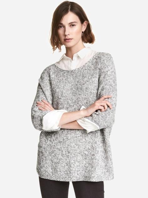 Светр H&M 244267П XS Сірий меланж Светр H&M 244267П XS Сірий меланж