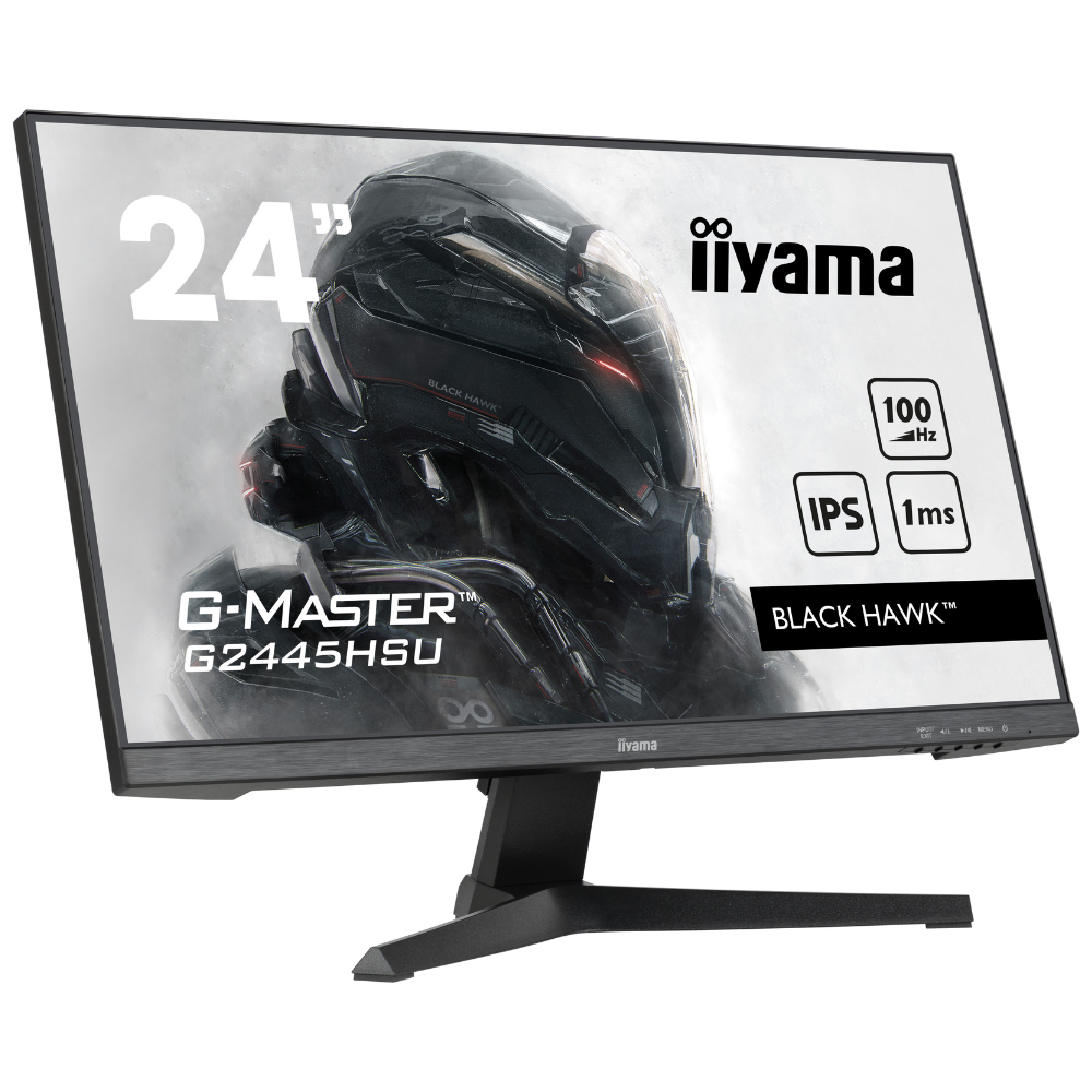 Монитор игровой IPS Iiyama G2445HSU-B1 безрамочный экран 23,8" Черный (85290f6f) - фото 3