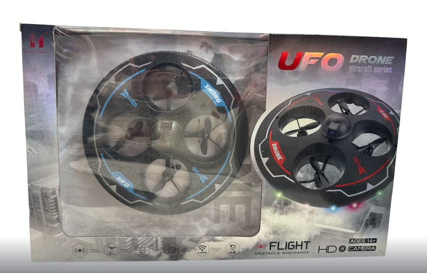 Літаюча тарілка LH-X 85 WF акумулятор 3,7 V HD-камера оберт на 360° режим Headles автозліт автопосадка та підсвічування