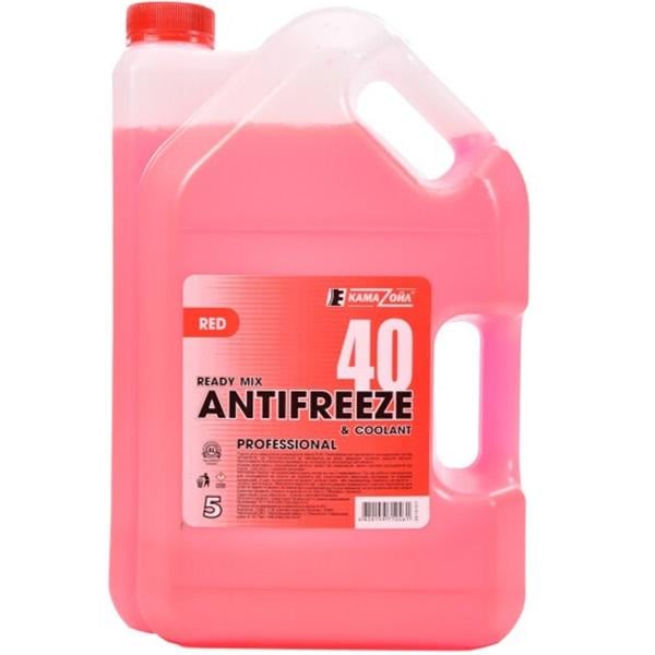 Антифриз КамаОйл Antifreeze 40 4,5 кг 5 л Красный (222354) - фото 1 Антифриз КамаОйл Antifreeze 40 4,5 кг 5 л Красный (222354) - фото 1