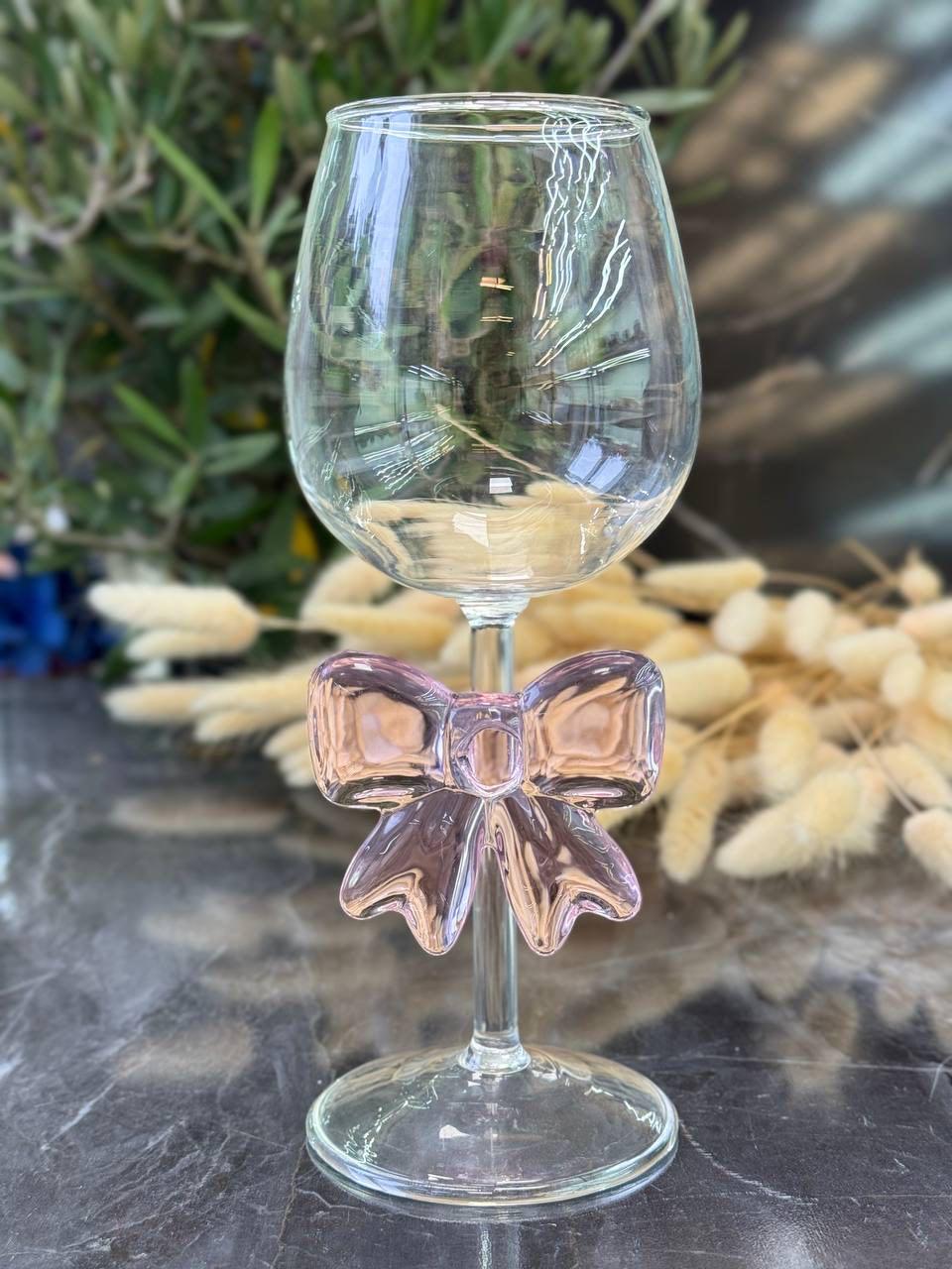 Келих скляний Рожевий бант 350 мл (8030-484)