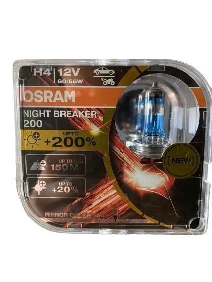 Лампа Osram Lazer 12V H4 60/55W вусики Р43 (64193NB200)