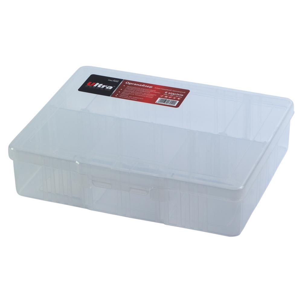 Органайзер Ultra 6 отсеков 190x160x50 мм Прозрачный (7417042)