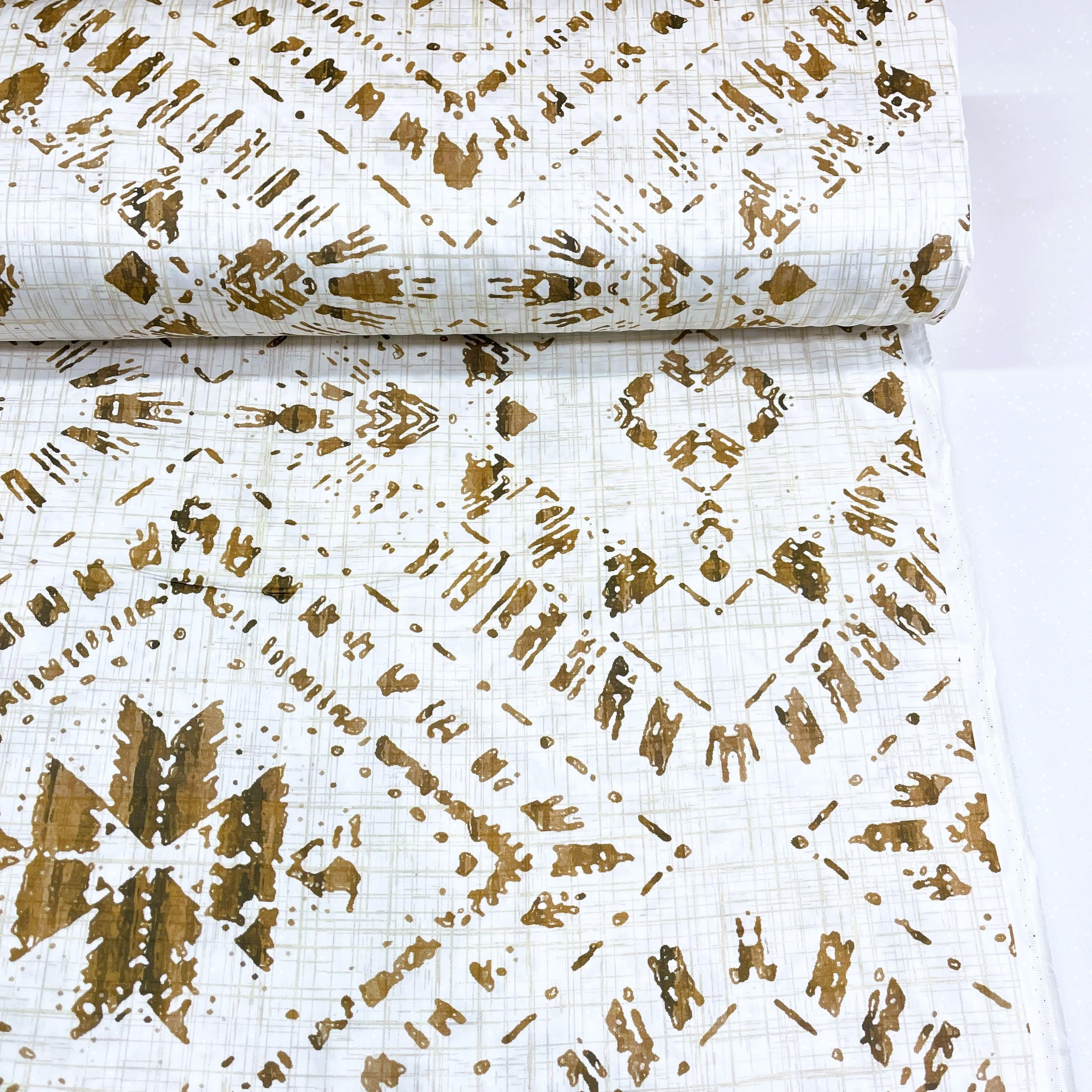 Ткань для постельного белья сатин диджитал геометрический узор 240 см (KD1043 02058)