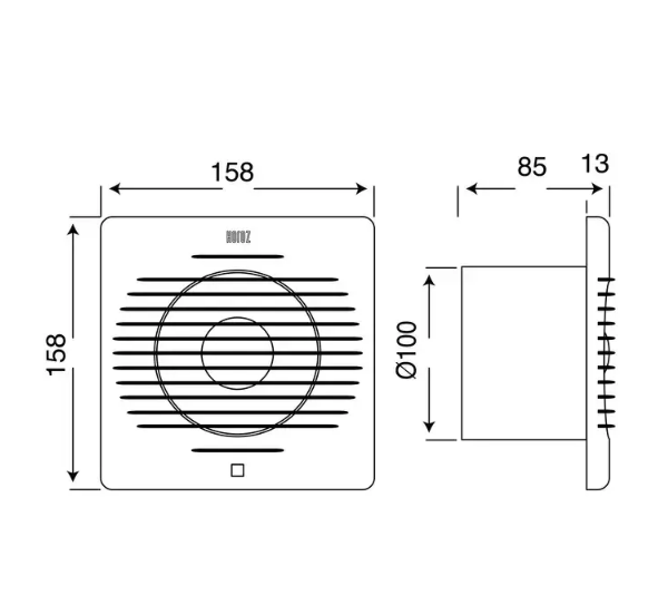 Вентилятор вытяжной 12W 10 см (24053526) - фото 2 Вентилятор вытяжной 12W 10 см (24053526) - фото 2