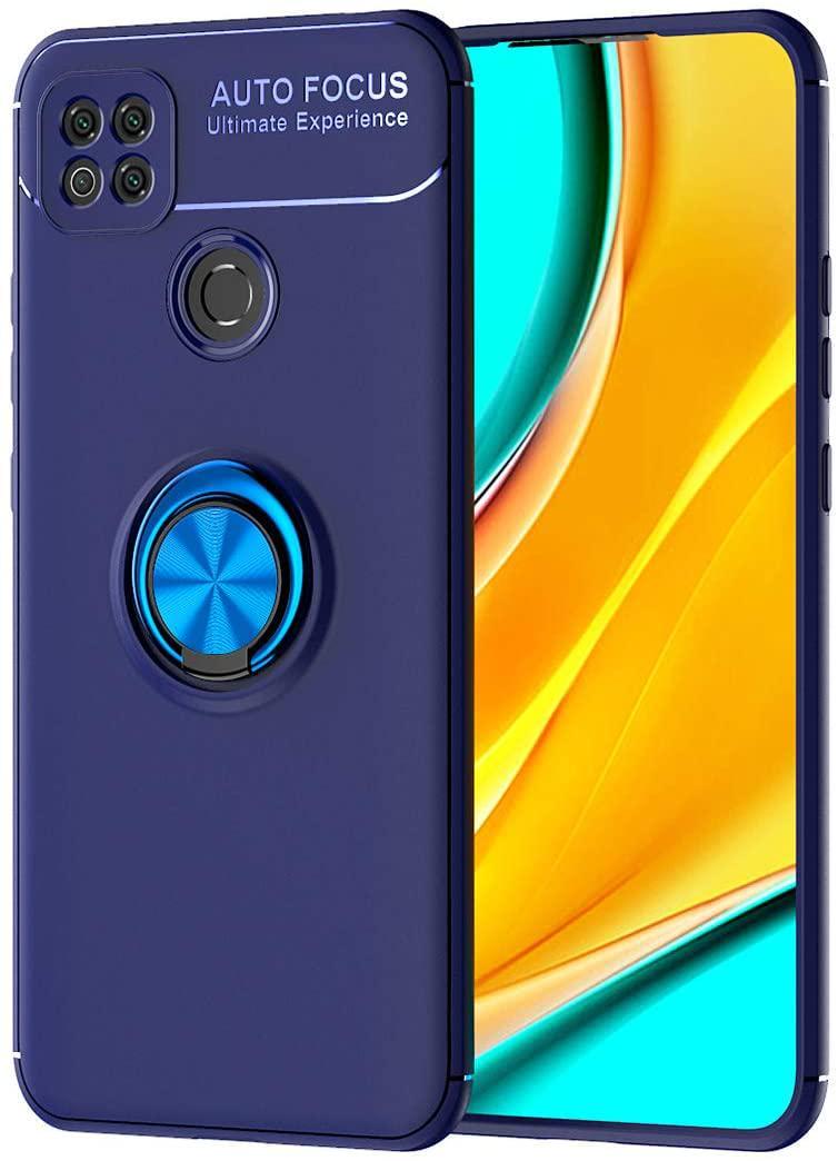Чехол с кольцом Auto Focus для Xiaomi Redmi 9C Blue (17601-28)