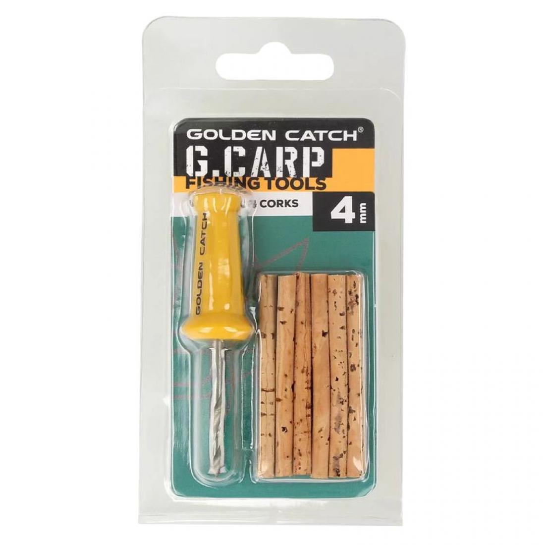Сверло с пробковыми палочками Golden Catch G.Carp Bait Drill&Corks 4 мм (3KB5119)