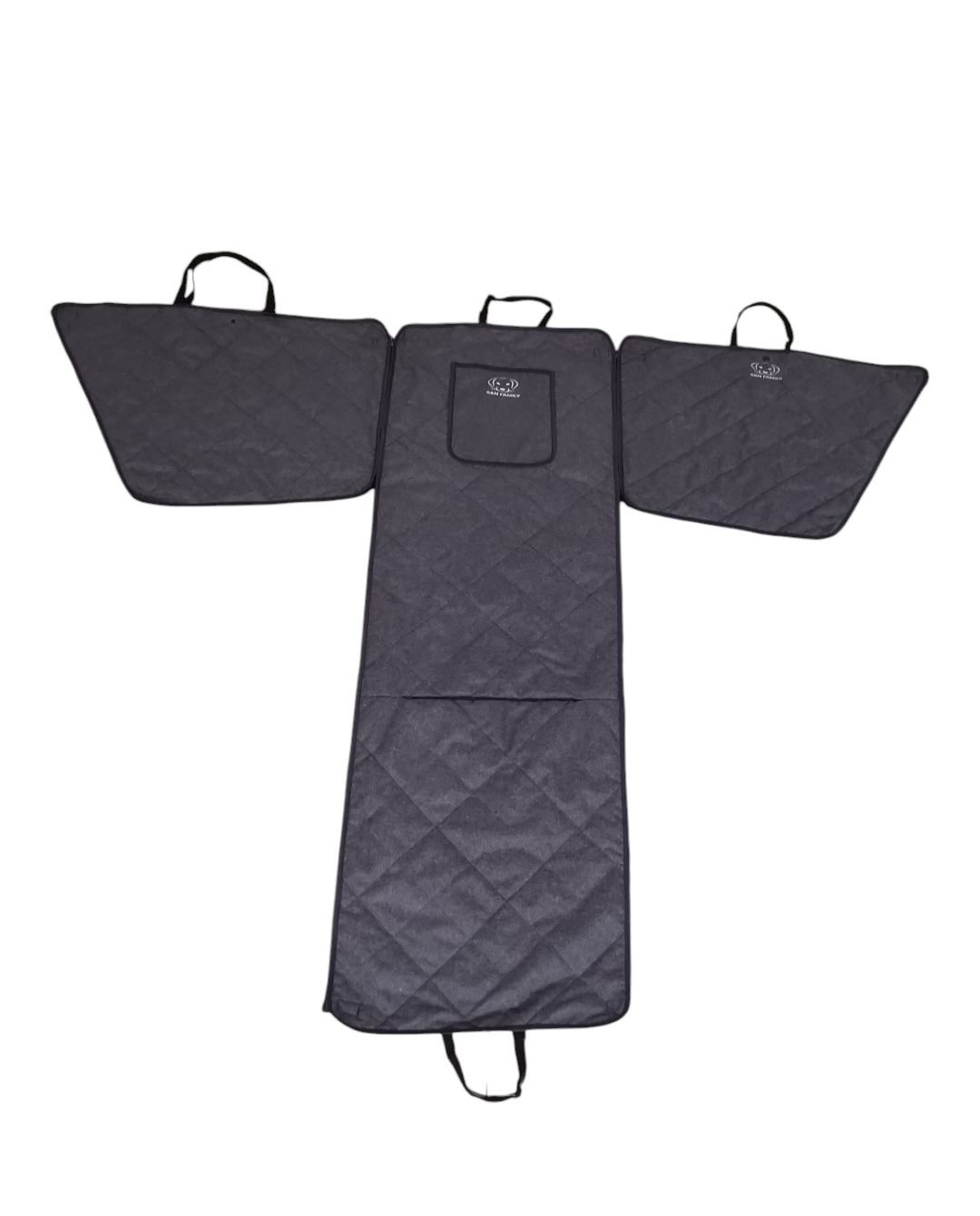 Автогамак трансформер в авто S&N FAMILY для перевозки собак 155х135 см Черный - фото 3