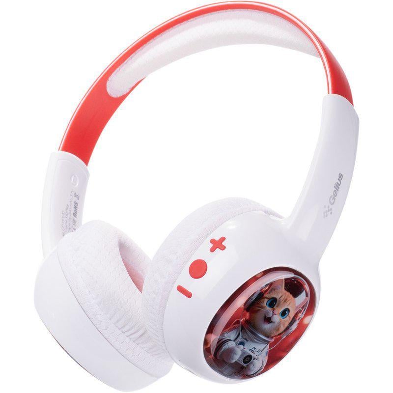 Наушники детские Gelius KIDPlay GP HP-010 беспроводные White/Red (101292)