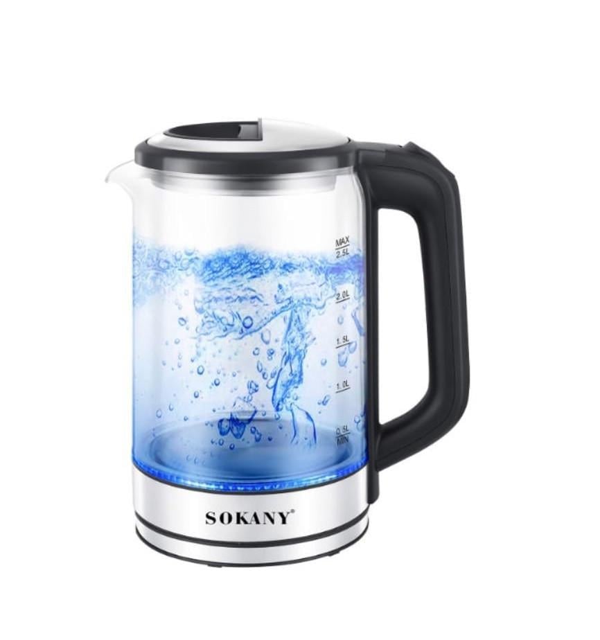 Чайник электрический Sokany SK-09013 2,5 л Прозрачный (4899) Чайник электрический Sokany SK-09013 2,5 л Прозрачный (4899)