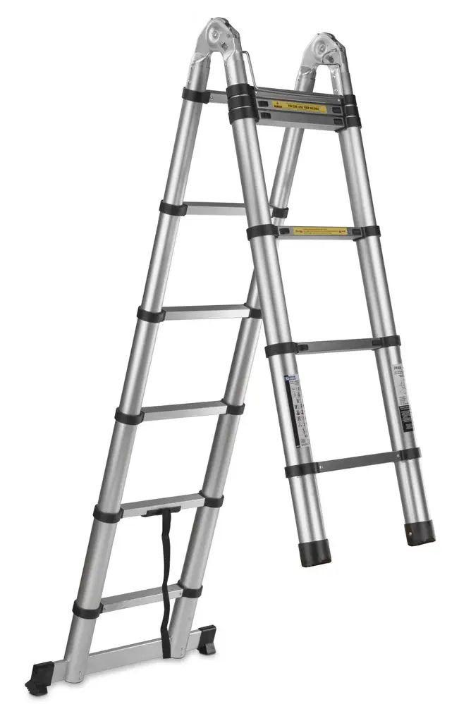 Лестница алюминиевая GEKO телескопическая шарнирная 3,8 м 150 кг - фото 4 Лестница алюминиевая GEKO телескопическая шарнирная 3,8 м 150 кг - фото 4