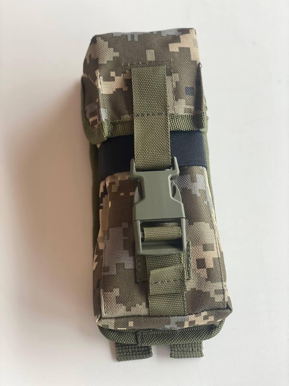 Подсумок для двух магазинов АК закрытого типа на фастексе на кнопках Пиксель (2716550748)