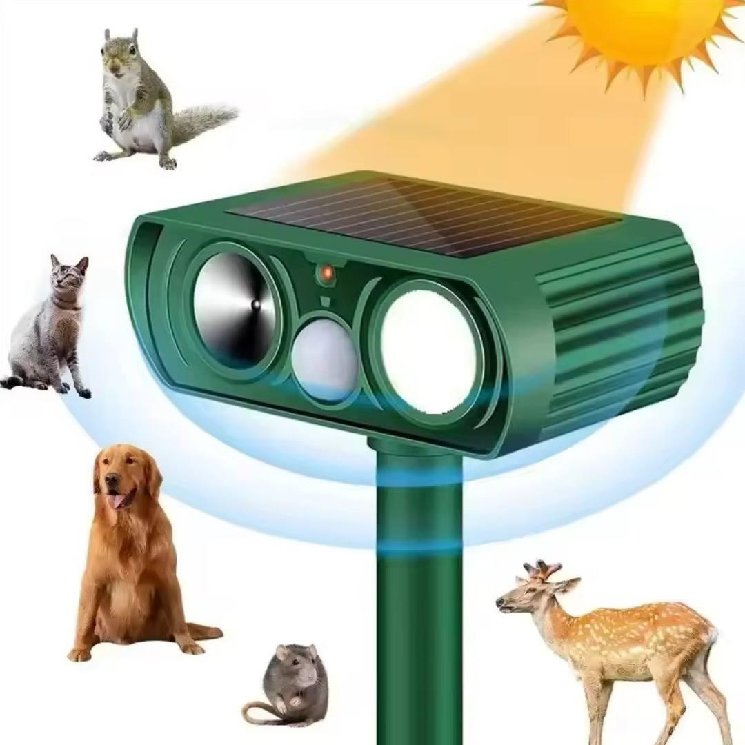 Отпугиватель животных на солнечной батарее Bodasan ультразвуковой уличный для птиц/зверей/насекомых (2534230082) - фото 2