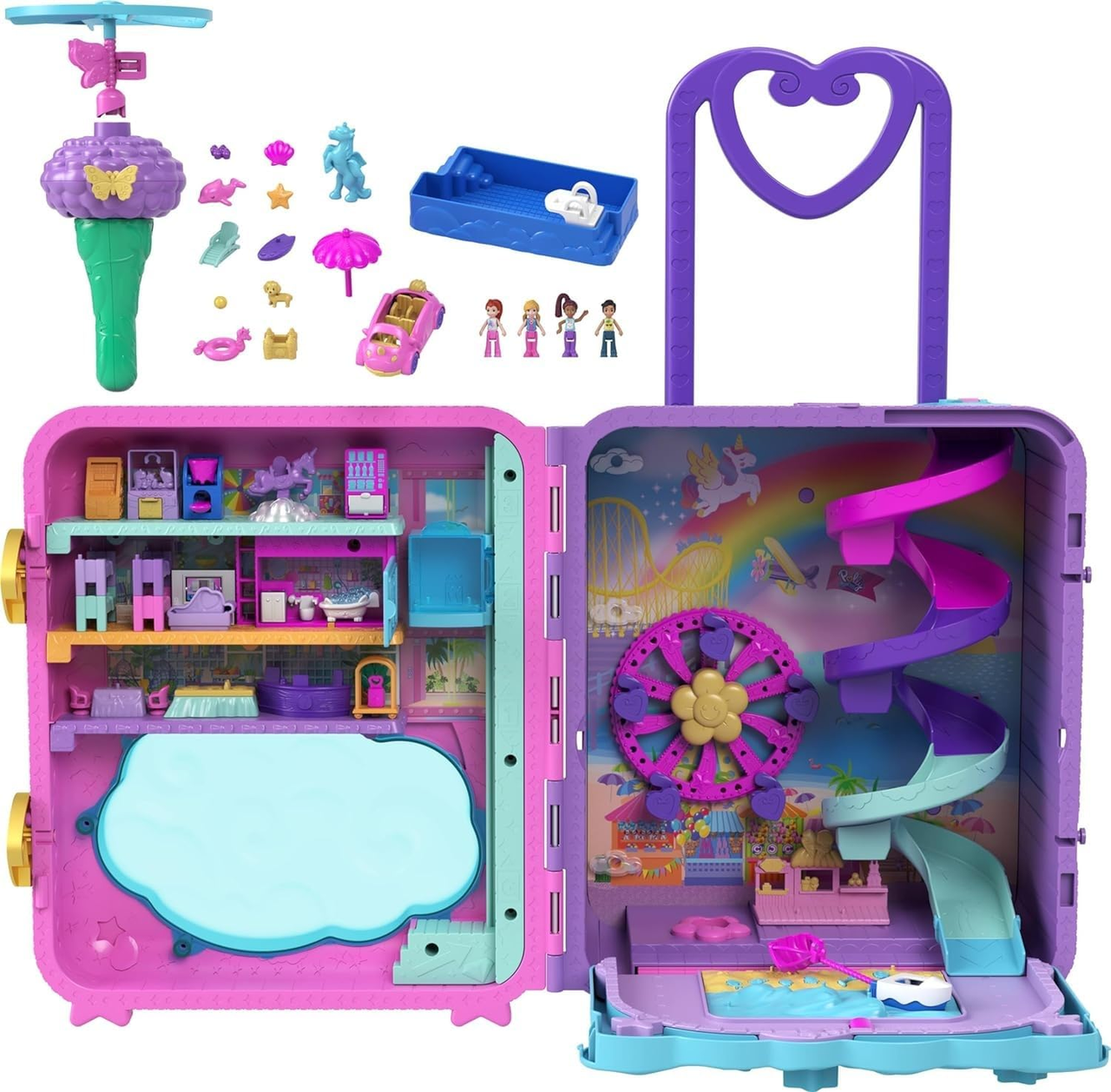Дитячий ігровий набір Polly Pocket Pollyville Playset 25+ Accessories (2544219646)