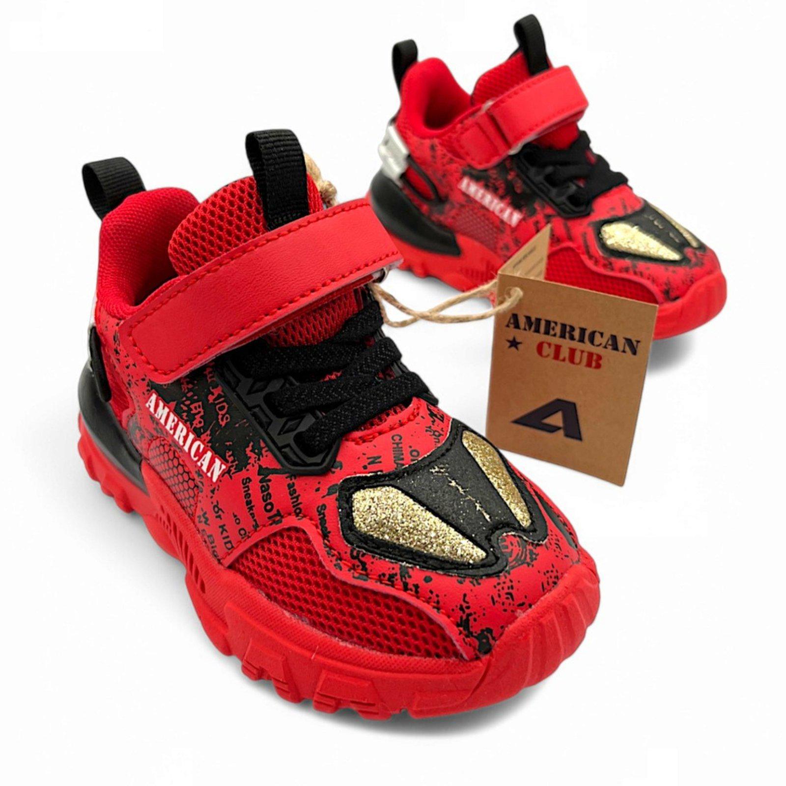 Кросівки дитячі для хлопчика American Club р. 26 Червоний (VM897s) - фото 5 Кросівки дитячі для хлопчика American Club р. 26 Червоний (VM897s) - фото 5