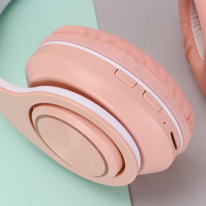 Наушники Bluetooth B39 с микрофоном и светодиодной подсветкой - фото 6