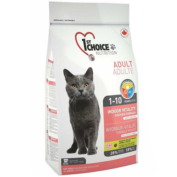 Корм для кошек 1st Choice Indoor Vitality Chicken 5,44 кг
