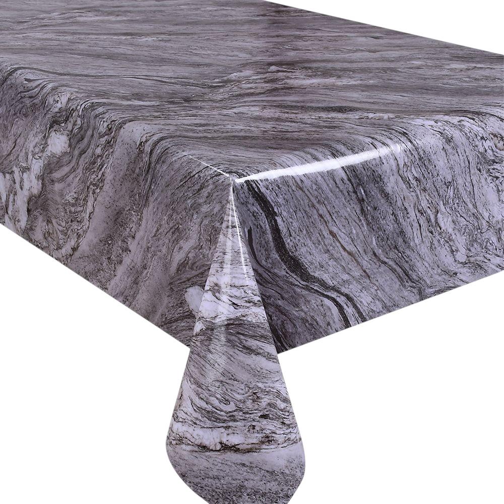 Клеенка на стол Glossy MA-5416 1,37х20 м Серый (35227289)