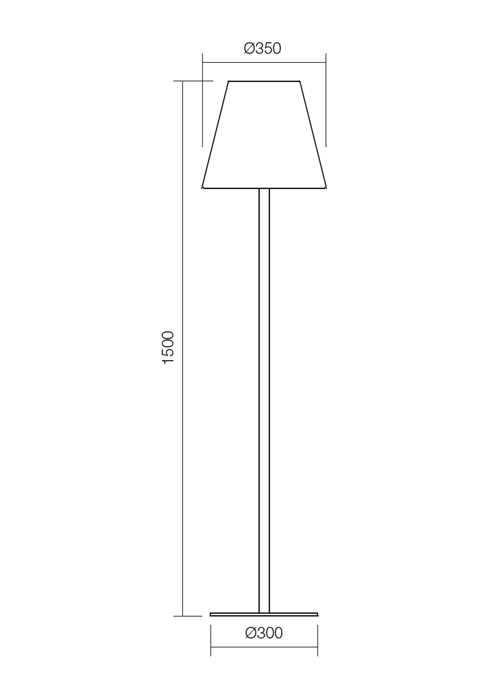 Світильник вуличний декоративний Redo Pino La 1.5M E27 1X23 W Ip65 Dg 4.1.1 (9978) - фото 3