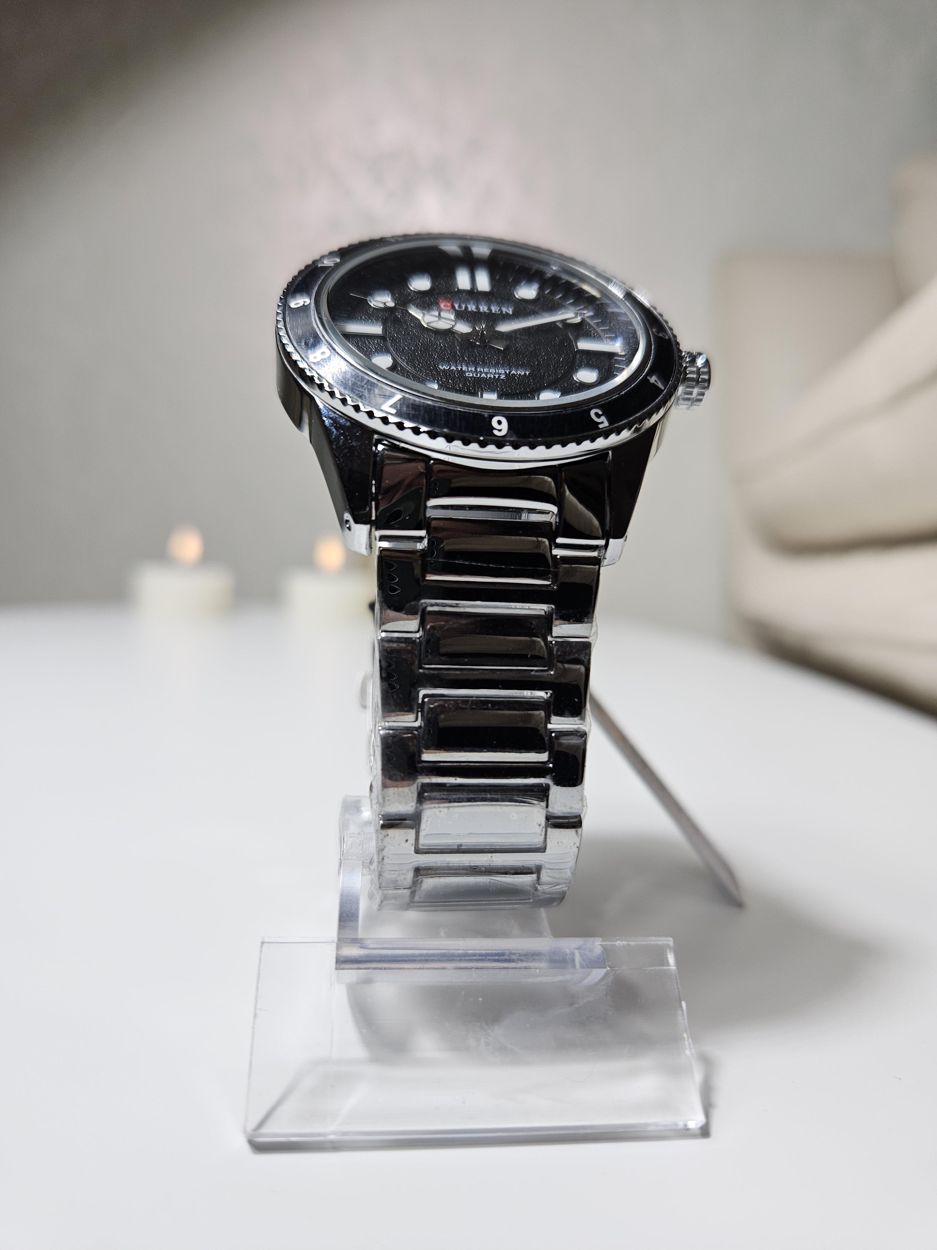 Наручные часы мужские Сurren 8450 Silver/Black (1108) - фото 5 Наручные часы мужские Сurren 8450 Silver/Black (1108) - фото 5