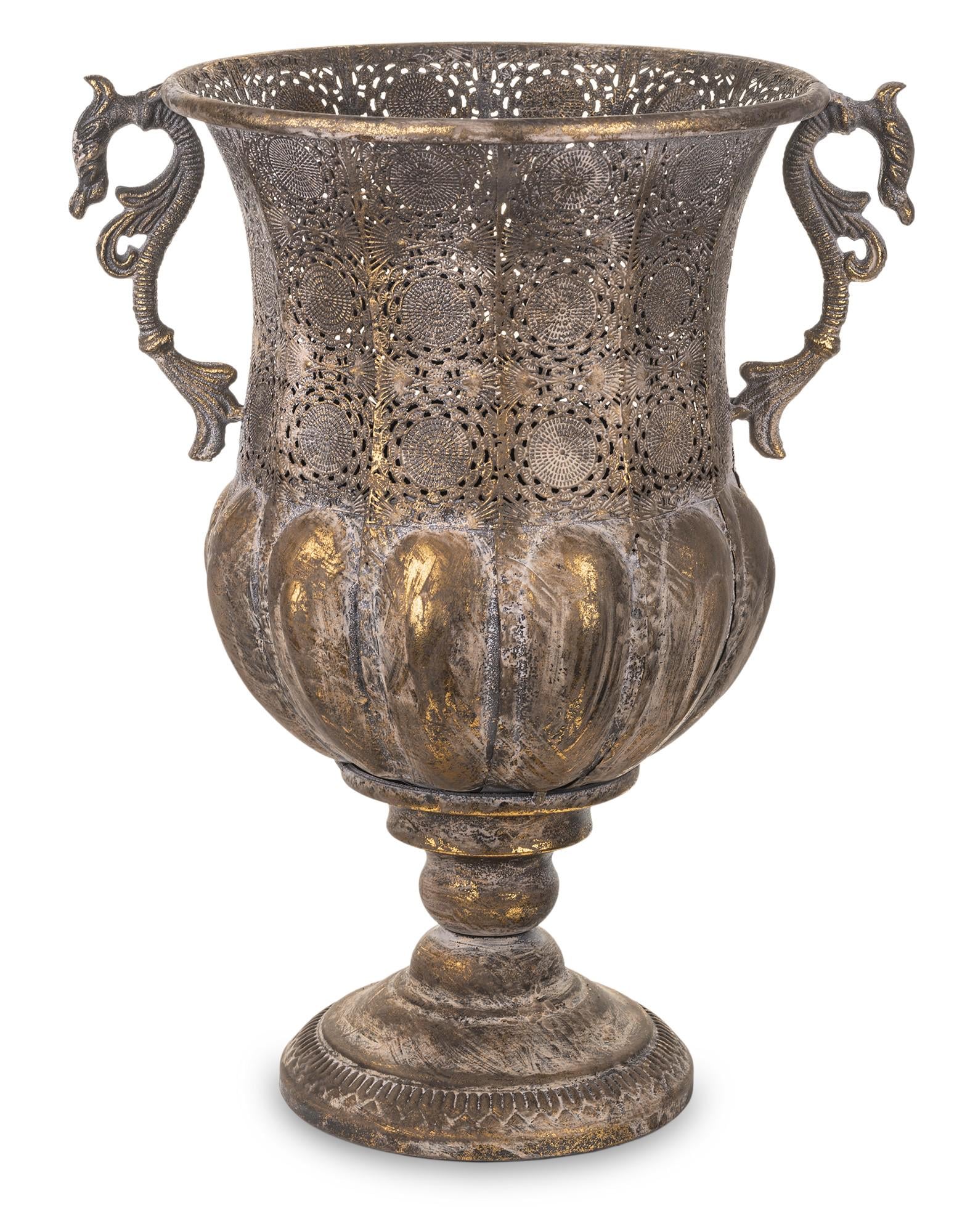 Кашпо декоративное металлическое 47x37x29 см (130790)