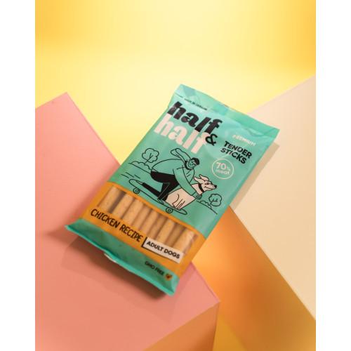 Ласощі для собак Half&Half у формі м'ясних паличок з куркою 100 г - фото 3 Ласощі для собак Half&Half у формі м'ясних паличок з куркою 100 г - фото 3