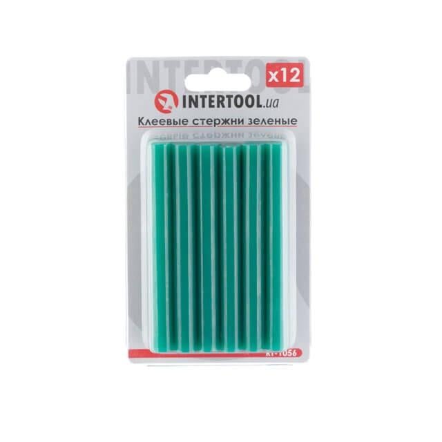 Комплект стрижнів Intertool клейових 112x100 мм 12 шт. Зелений (RT-1056)