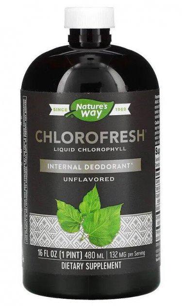 Жидкий хлорофилл Nature's Way Chlorofresh с нейтральным вкусом 480 мл (NWY-03502)