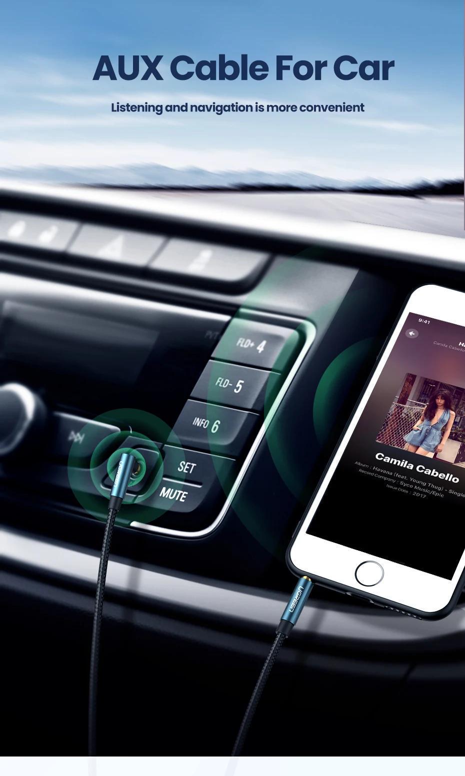 Кабель UGREEN 3.5 мм minijack стерео AUX TRS 3-пиновая нейлоновая оплетка 1,5 м Черный (60180) - фото 12 Кабель UGREEN 3.5 мм minijack стерео AUX TRS 3-пиновая нейлоновая оплетка 1,5 м Черный (60180) - фото 12