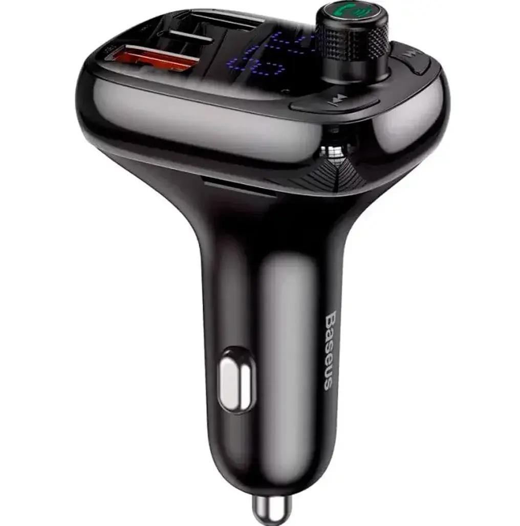 FM-модулятор Baseus T Shaped S-13 Car Bluetooth MP3 Player PPS Fast Charger Edition Black (CCMT000101)