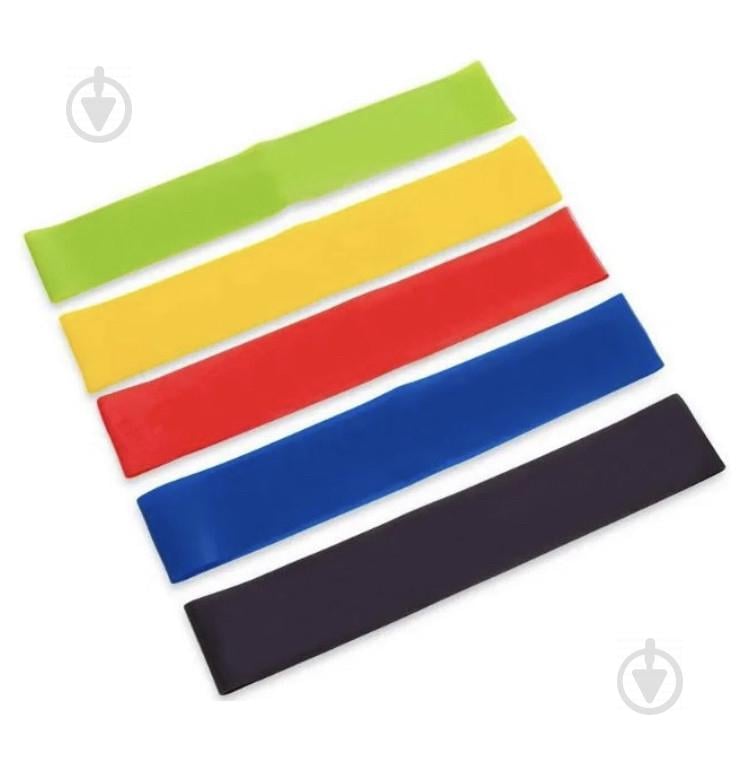 Набір фітнес-гумок LOOP BANDS ART-002 5 гумки + коробка + сумка Різнокольоровий