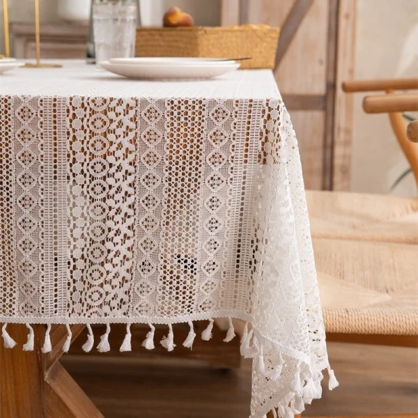 Скатерть кружевная 140x200 см (Q00461-2) - фото 8 Скатерть кружевная 140x200 см (Q00461-2) - фото 8