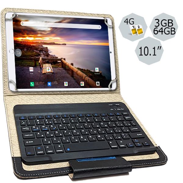 Планшет-телефон Adronix MT Pad 364 LTE 3/64 Gold с чехлом-клавиатурой (17640058) - фото 3