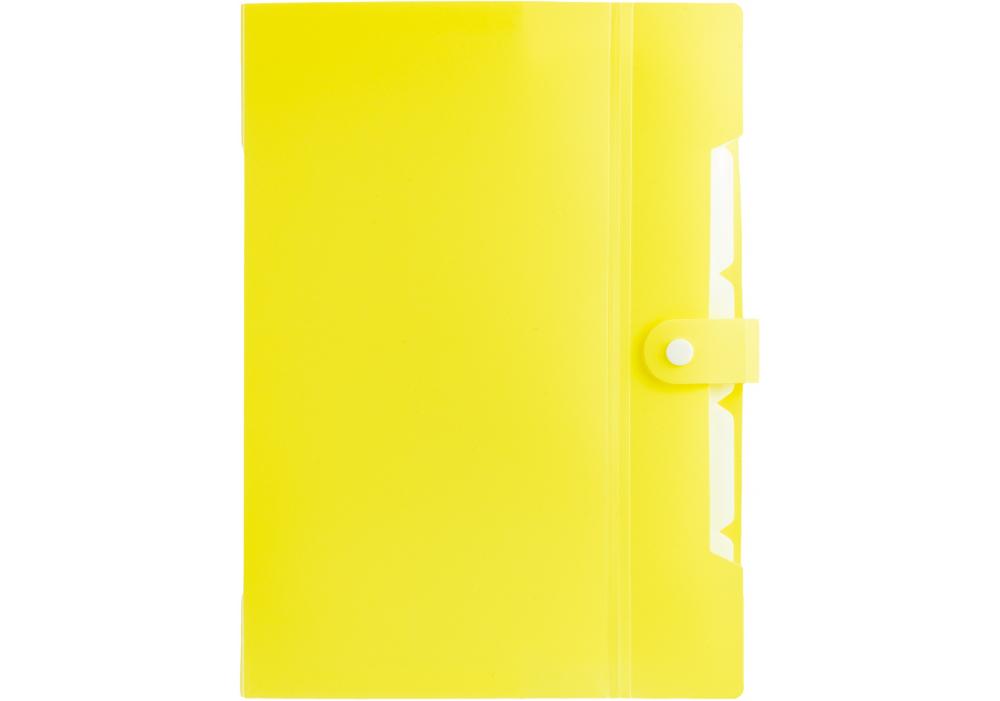 Папка Optima на кнопке A4 Светло-лимонный (O35522)