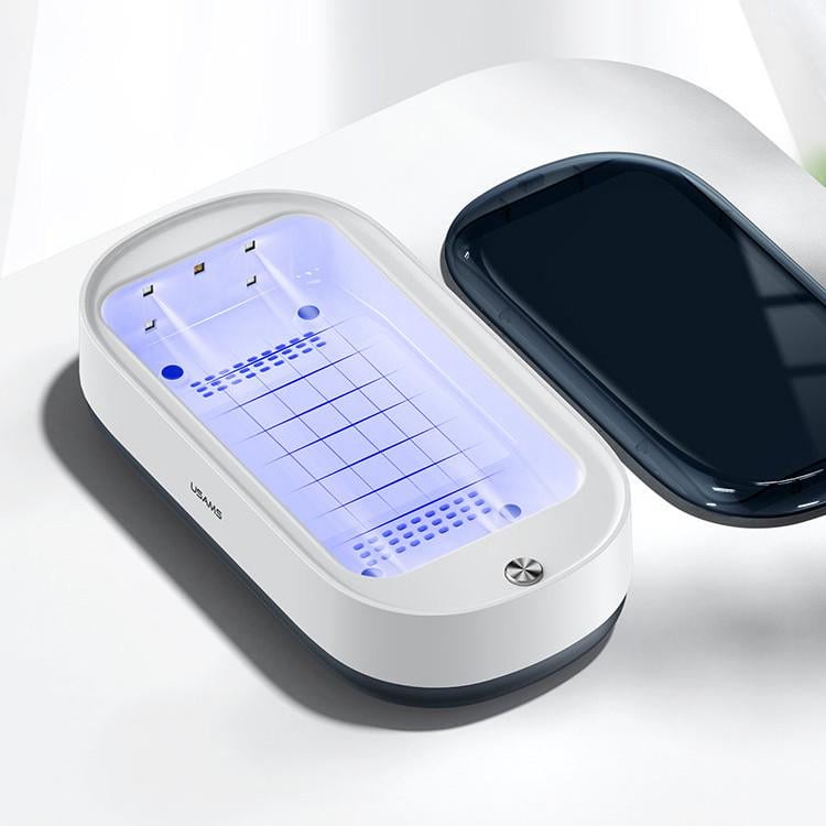 Стерилізатор-дезінфектор ультрафіолетовий Usams US-ZB151 портативний з функцією бездротової зарядки для смартфонів Білий (28822138) - фото 3