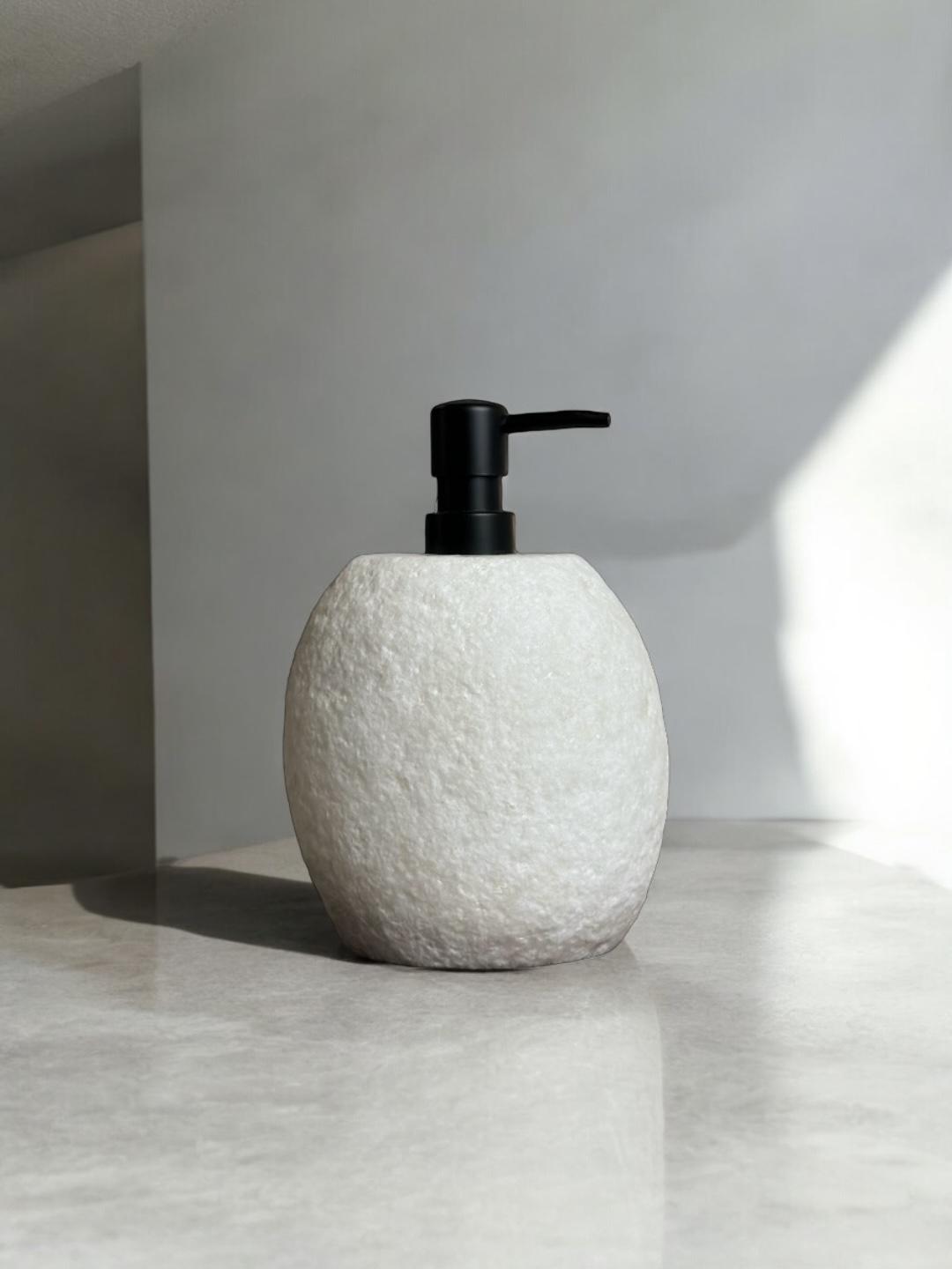 Дозатор для мыла из белого мрамора